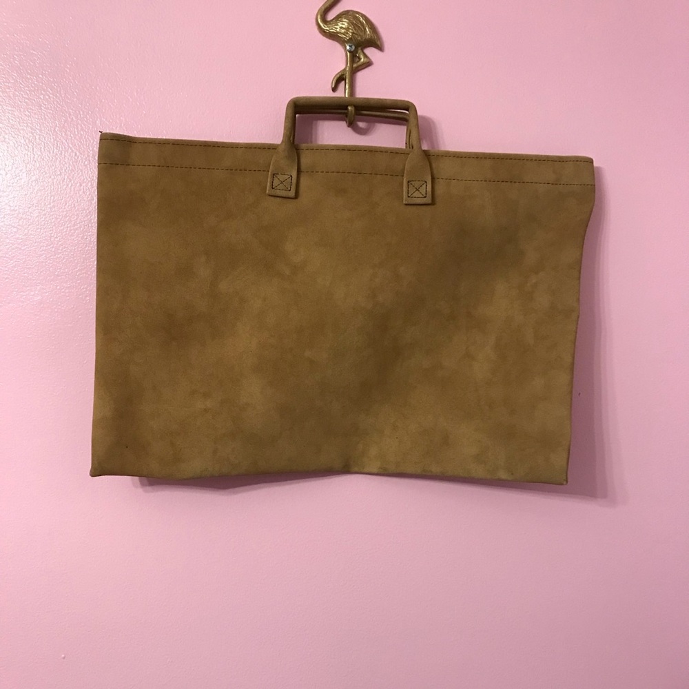 Vintage Hazel Tan Portfolio Document Briefcase